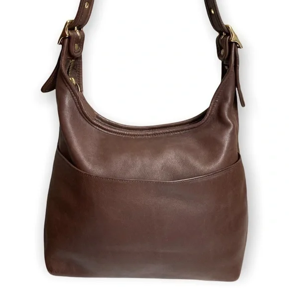 バッグ Old Coach Brown Leather Shoulder Bag s-l400.jpg